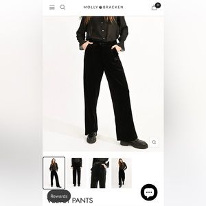 Molly Bracken Velvet Pants